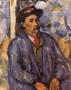 farmers wearing a blue jacket Paul Cezanne